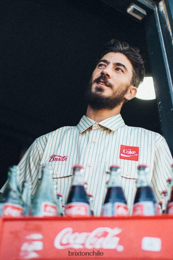 Brixton hombres coca-cola delivery olson s/s tejido P0BX2826 vestir broncearse