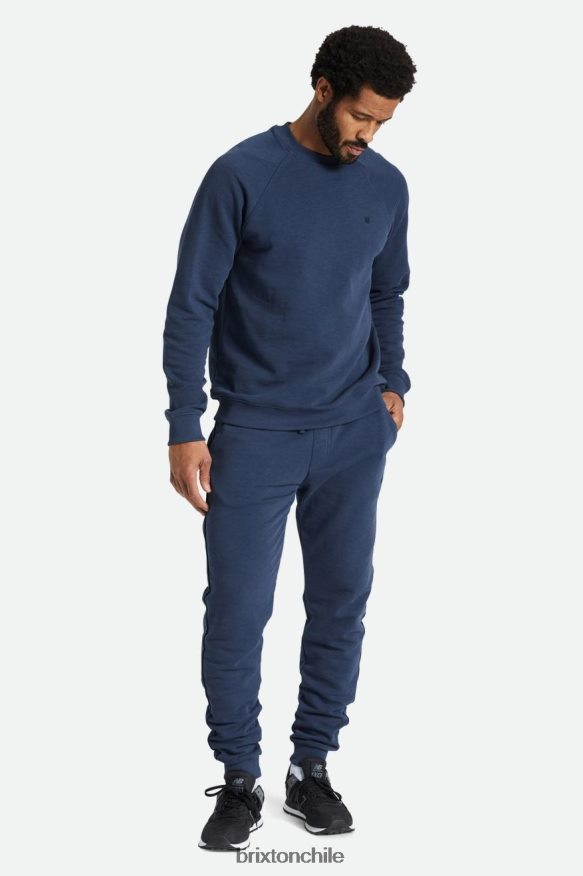 Brixton hombres equipo de terry francés slub P0BX28136 vestir azul marino lavado