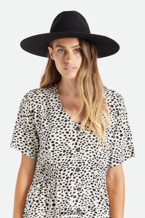Brixton mujer sombrero de fieltro leigh P0BX28528 accesorios negro