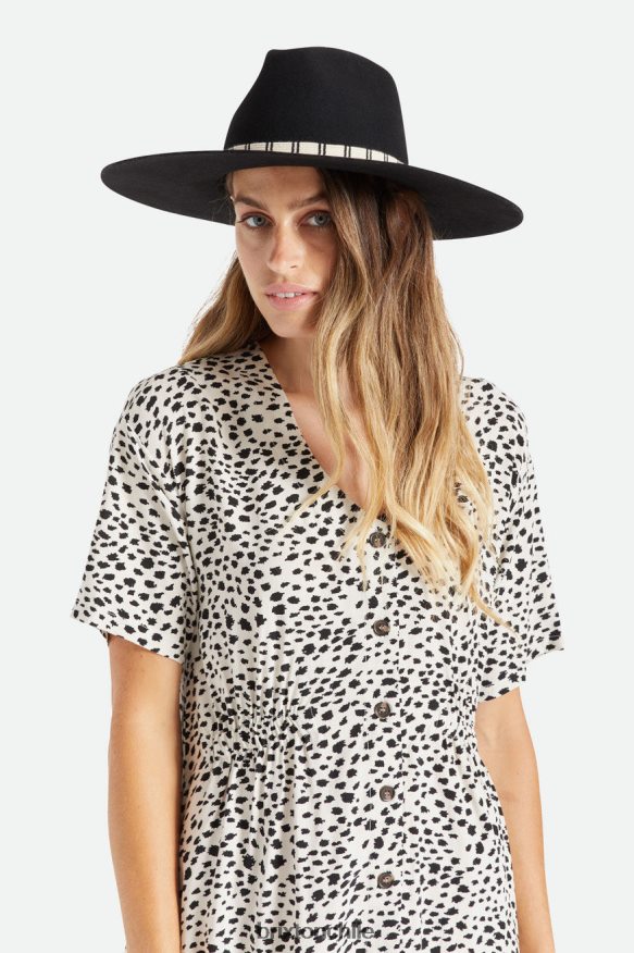 Brixton mujer sombrero de fieltro leigh P0BX28528 accesorios negro