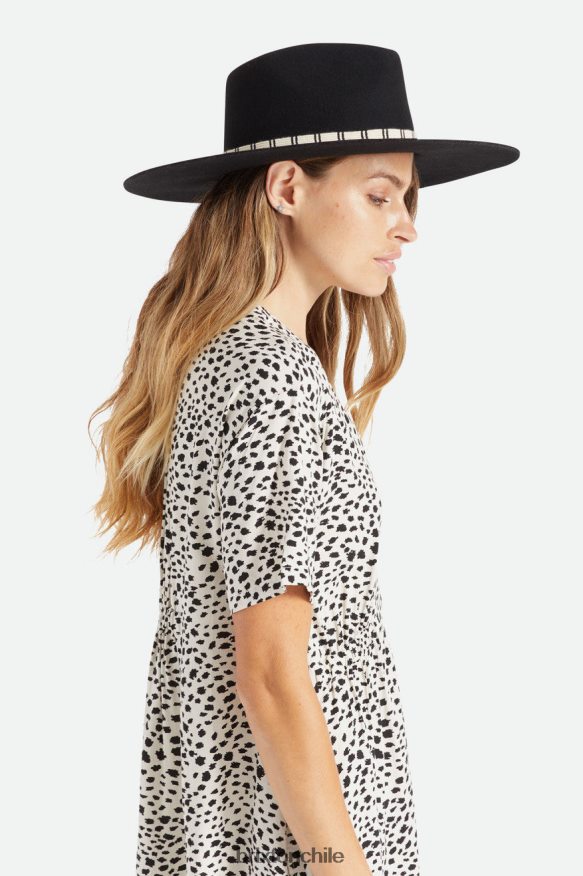 Brixton mujer sombrero de fieltro leigh P0BX28528 accesorios negro