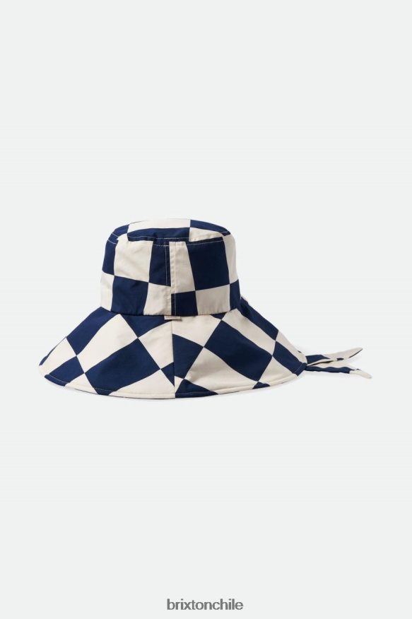 Brixton mujer sombrero de pescador plegable jaspe P0BX28532 accesorios azul marino lavado/gorra blanca