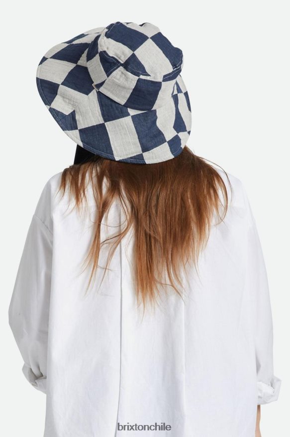 Brixton mujer sombrero de pescador plegable jaspe P0BX28532 accesorios azul marino lavado/gorra blanca