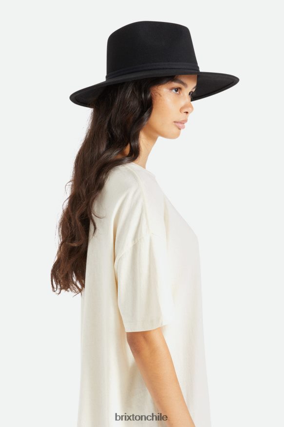 Brixton mujer sombrero plegable de fieltro joanna P0BX28527 accesorios negro