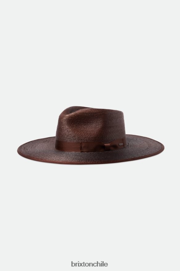 Brixton mujer sombrero ranchero de paja jo P0BX28516 accesorios marrón oscuro