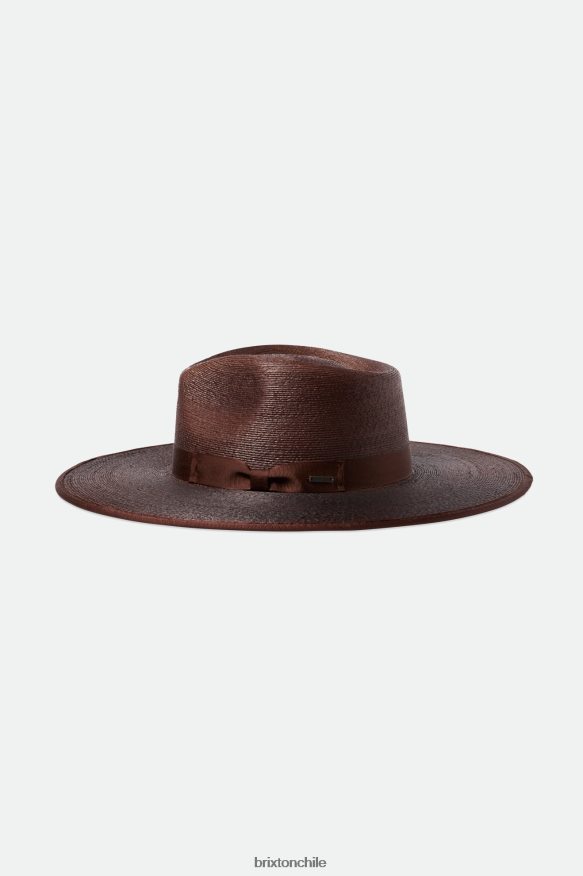 Brixton mujer sombrero ranchero de paja jo P0BX28516 accesorios marrón oscuro