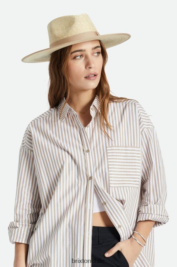 Brixton mujer sombrero ranchero de paja jo P0BX28518 accesorios natural