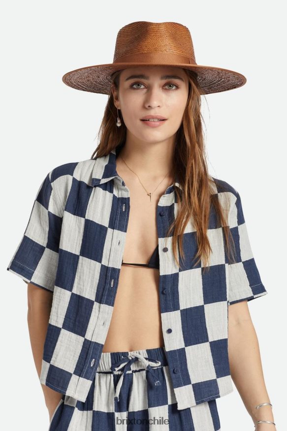 Brixton mujer sombrero ranchero de paja jo limitada P0BX28508 accesorios óxido regular tripilla