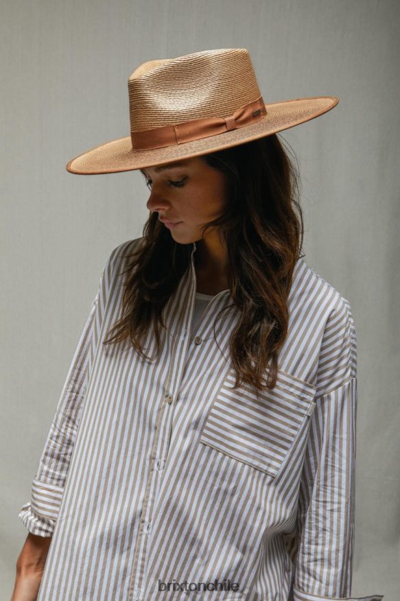 Brixton mujer sombrero ranchero de paja jo limitada P0BX28520 accesorios café/moreno tripilla regular