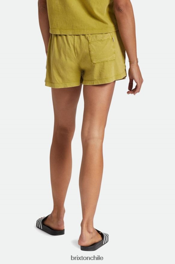 Brixton mujer despreocupado corto P0BX28483 vestir musgo