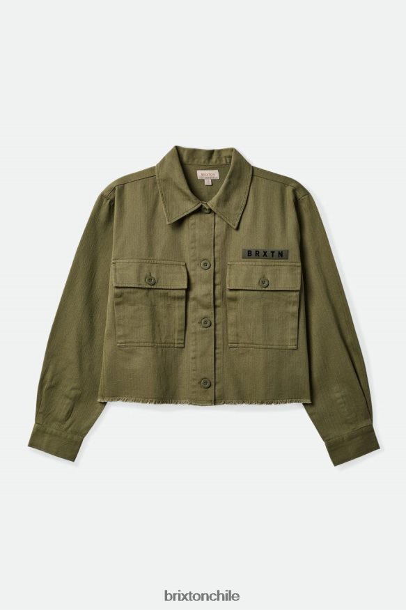 Brixton mujer sobrecamisa privada P0BX28462 vestir excedente de aceituna