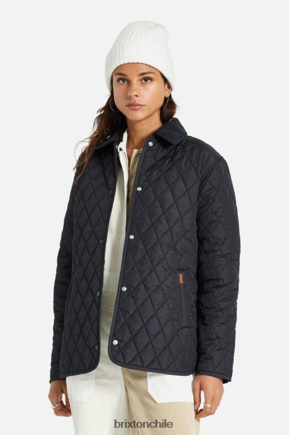 Brixton mujer chaqueta de cuero P0BX28466 vestir negro