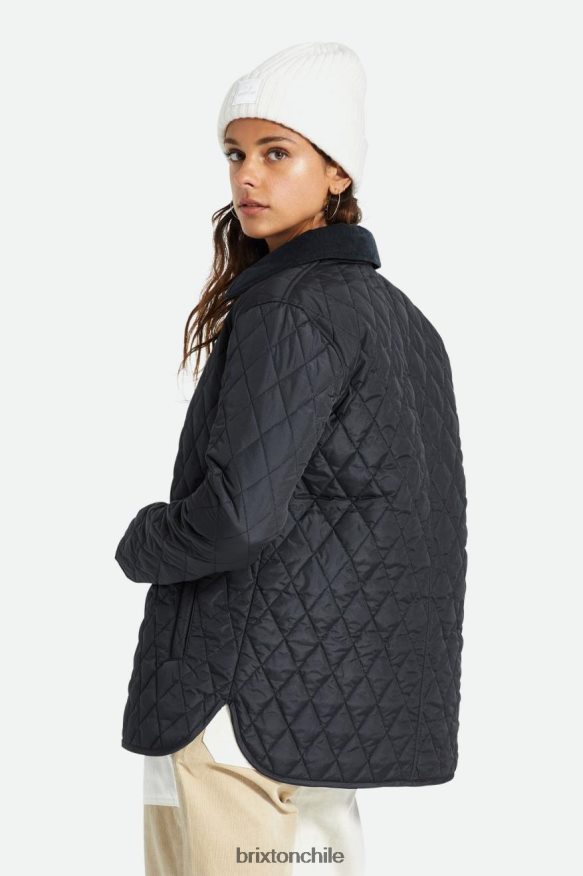 Brixton mujer chaqueta de cuero P0BX28466 vestir negro