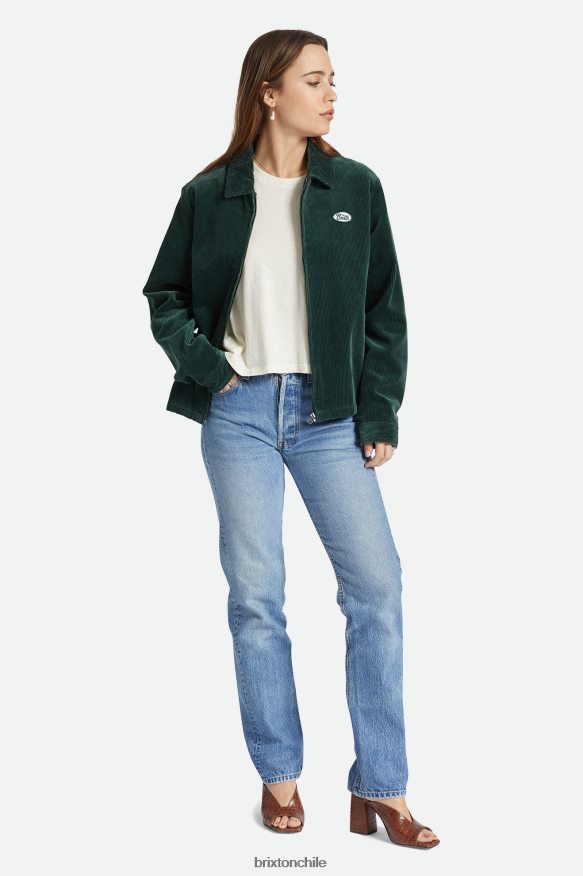 Brixton mujer chaqueta utopía P0BX28464 vestir Esmeralda