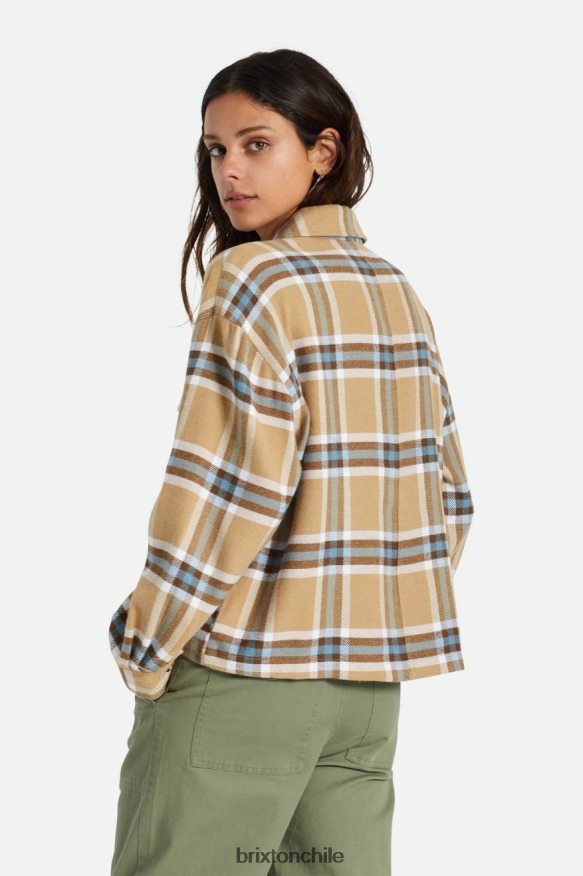 Brixton mujer bowery manga larga franela P0BX28443 vestir mojave