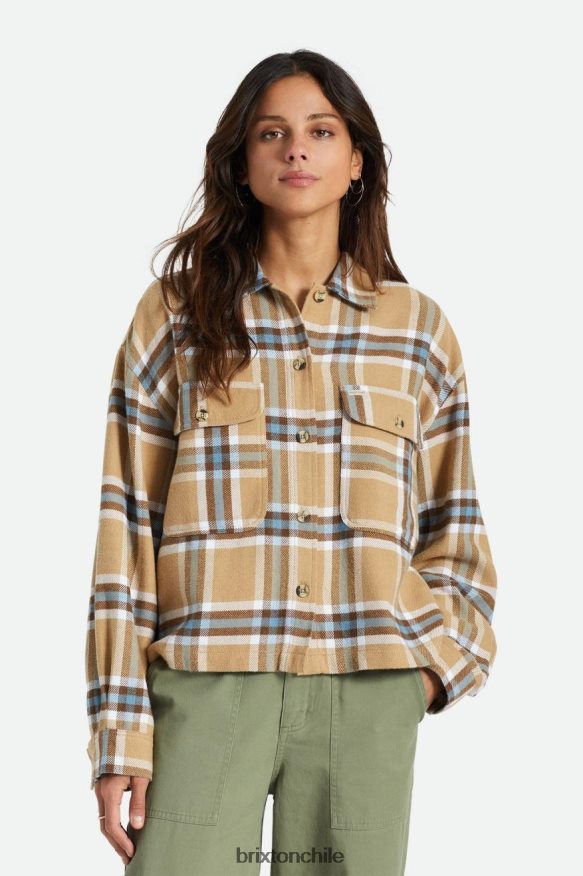 Brixton mujer bowery manga larga franela P0BX28443 vestir mojave