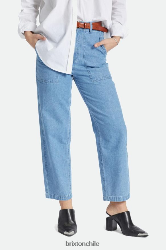 Brixton mujer pantalón vancouver P0BX28469 vestir índigo desteñido
