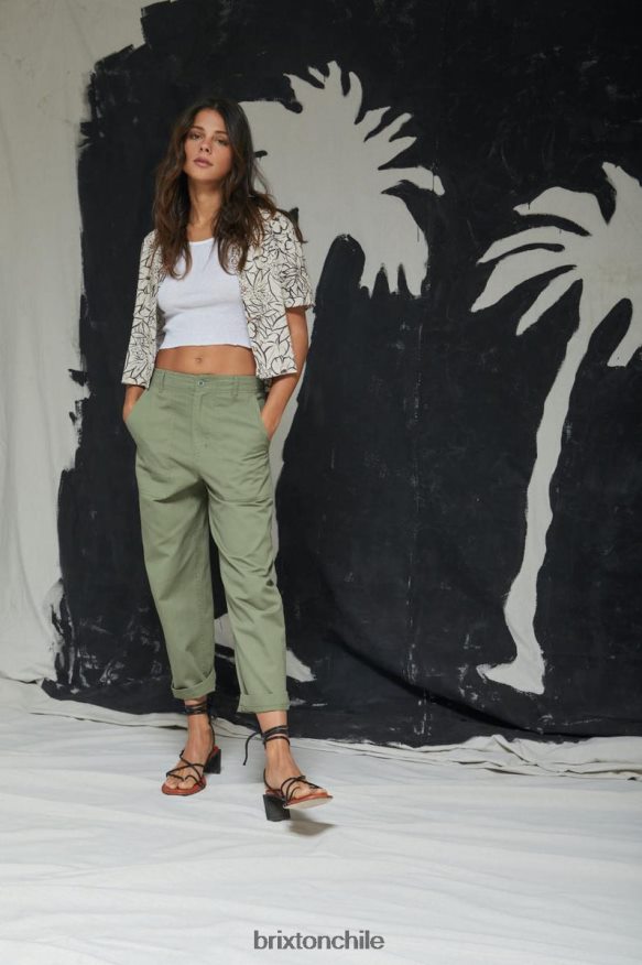 Brixton mujer pantalón vancouver P0BX28477 vestir excedente de aceituna