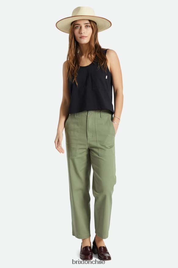 Brixton mujer pantalón vancouver P0BX28477 vestir excedente de aceituna