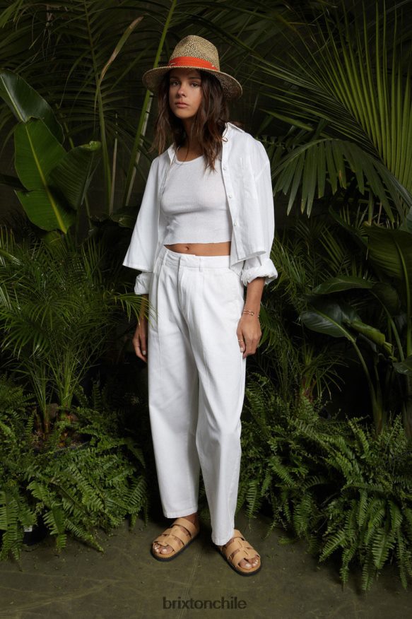 Brixton mujer pantalón victoriano P0BX28474 vestir blanco