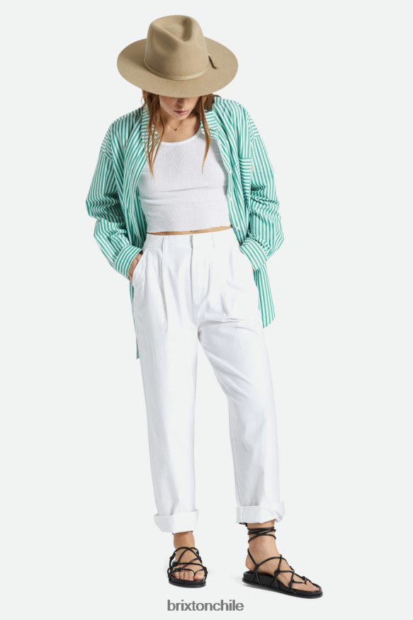 Brixton mujer pantalón victoriano P0BX28474 vestir blanco