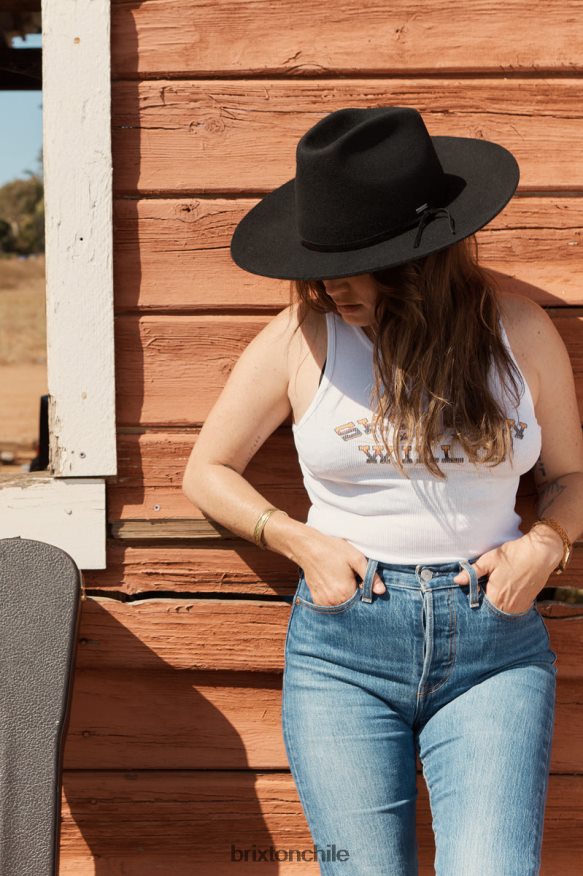 Brixton mujer camiseta sin mangas willie nelson escopeta P0BX28457 vestir blanco