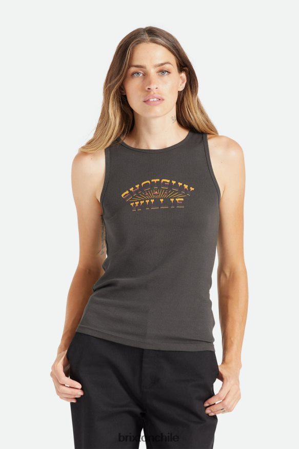 Brixton mujer camiseta sin mangas willie nelson escopeta P0BX28458 vestir negro lavado