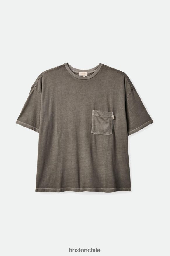 Brixton mujer camiseta extragrande con bolsillo de estilo boyfriend despreocupado P0BX28438 vestir negro lavado