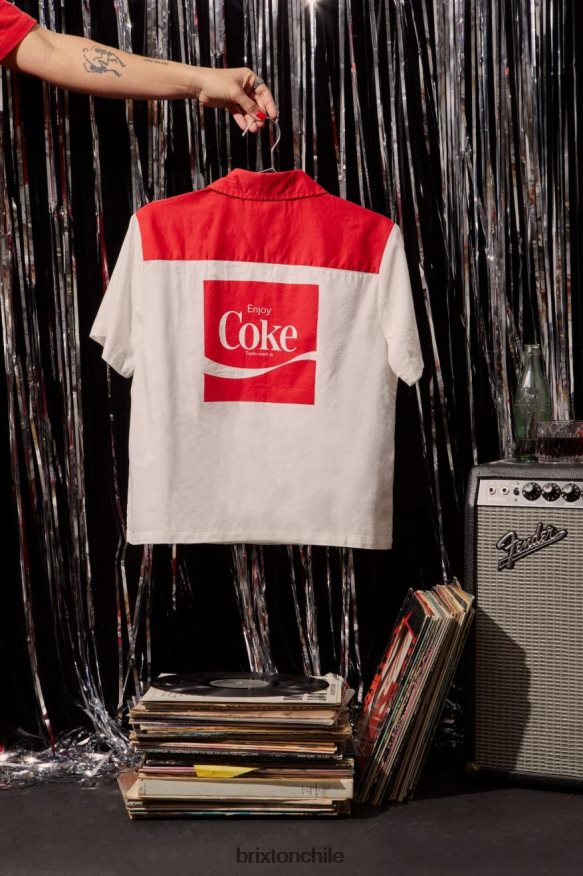 Brixton mujer bloque de búnker de coca-cola s / s tejido P0BX28456 vestir coca cola roja