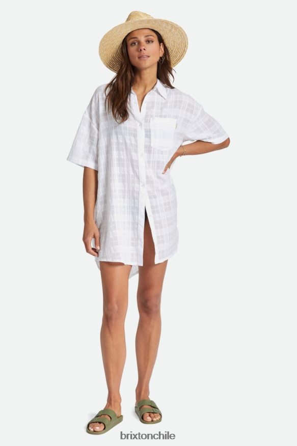 Brixton mujer vestido camisero leon s/s P0BX28421 vestir blanco
