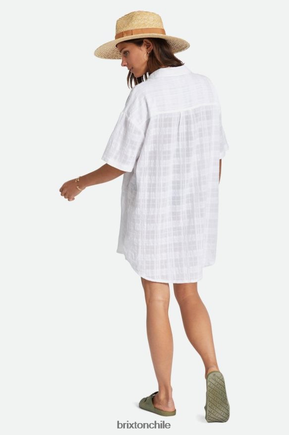 Brixton mujer vestido camisero leon s/s P0BX28421 vestir blanco