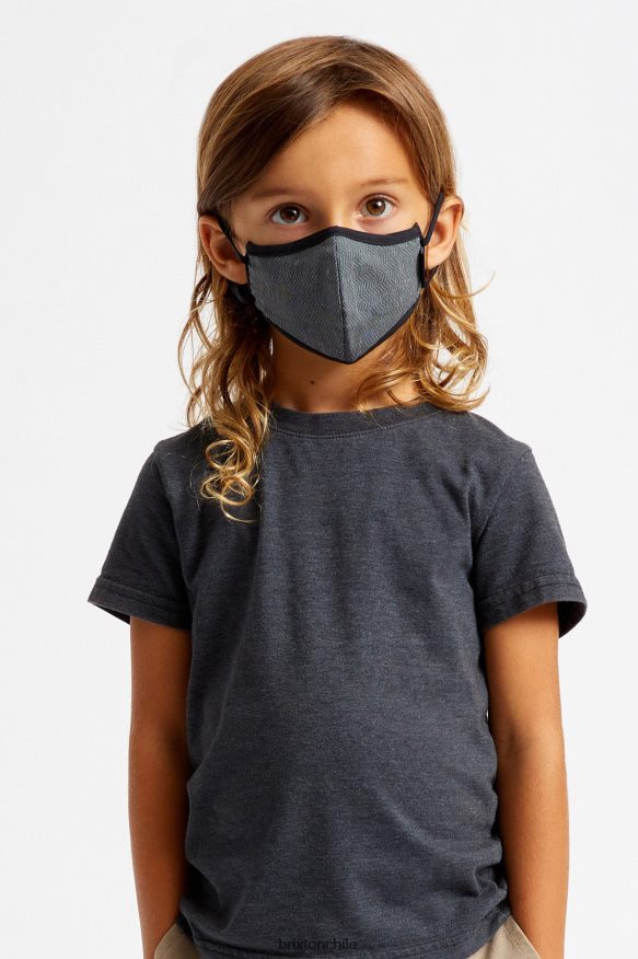 Brixton unisexo mascarilla antimicrobiana juvenil P0BX28408 accesorios espiga negra
