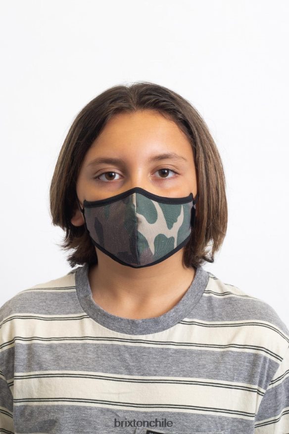 Brixton unisexo mascarilla antimicrobiana juvenil P0BX28410 accesorios camuflaje