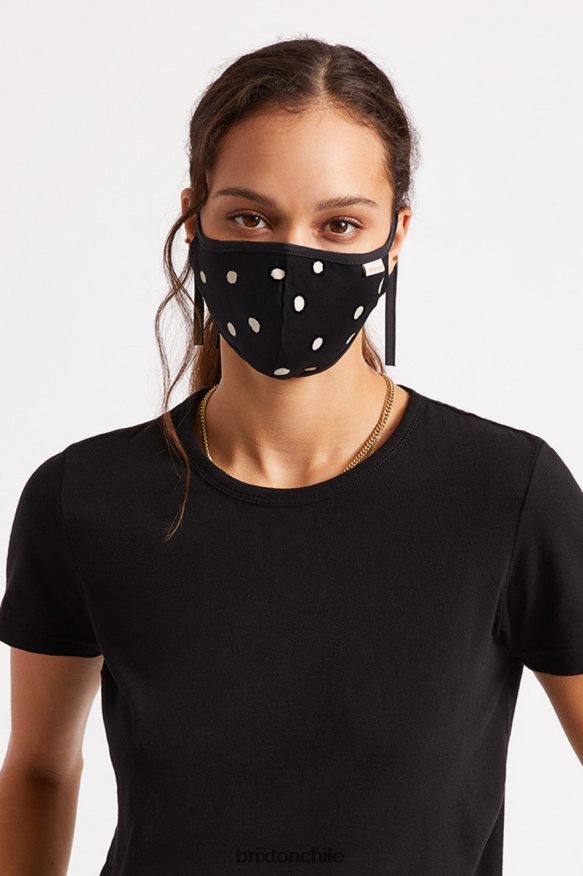 Brixton unisexo mascarilla antimicrobiana ligera P0BX28403 accesorios lunares negros