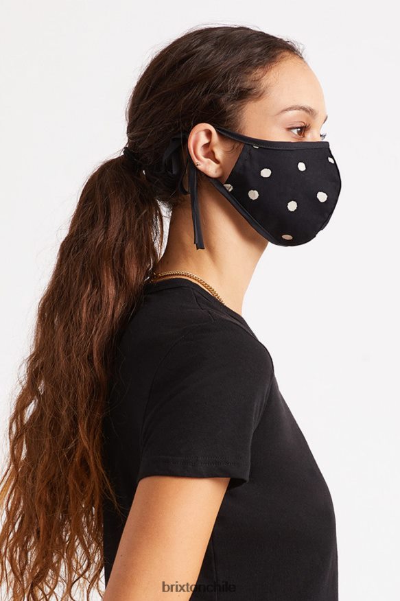 Brixton unisexo mascarilla antimicrobiana ligera P0BX28403 accesorios lunares negros