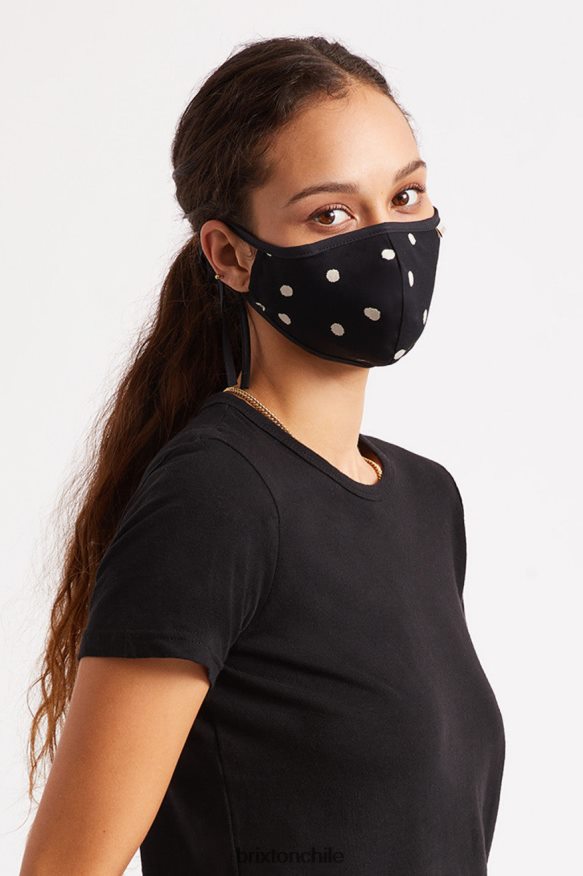 Brixton unisexo mascarilla antimicrobiana ligera P0BX28403 accesorios lunares negros