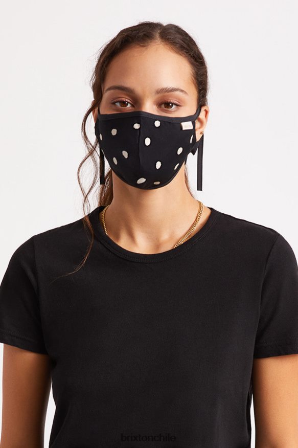 Brixton unisexo mascarilla antimicrobiana ligera P0BX28403 accesorios lunares negros