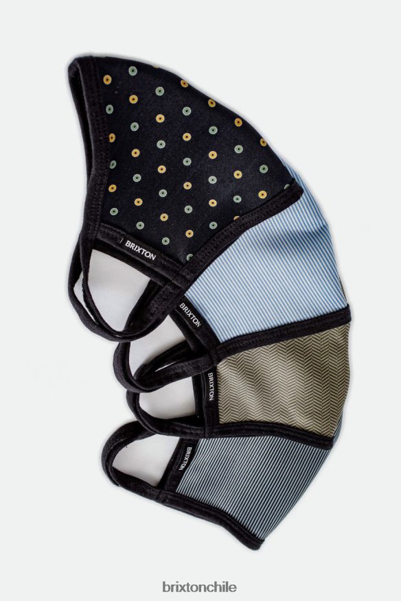 Brixton unisexo mascarilla reversible P0BX28397 accesorios lunares negros