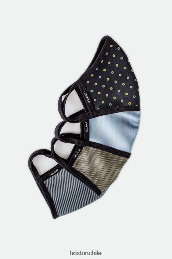 Brixton unisexo mascarilla reversible P0BX28399 accesorios espiga de oliva