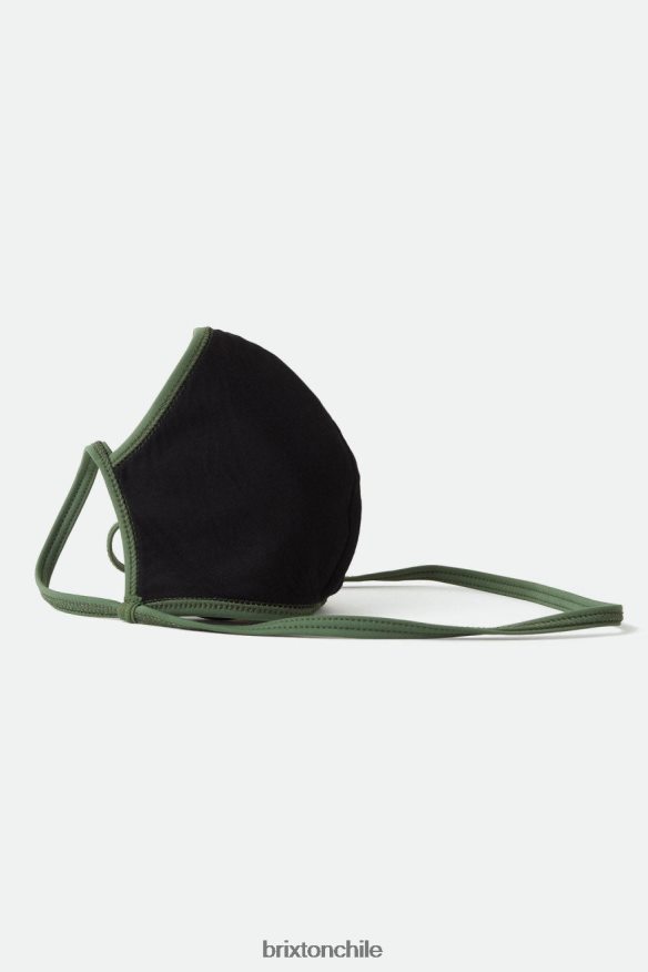 Brixton unisexo todo mascarilla P0BX28380 accesorios verde oliva/negro