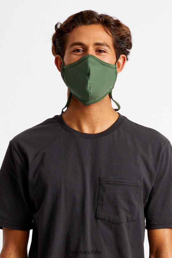 Brixton unisexo todo mascarilla P0BX28380 accesorios verde oliva/negro