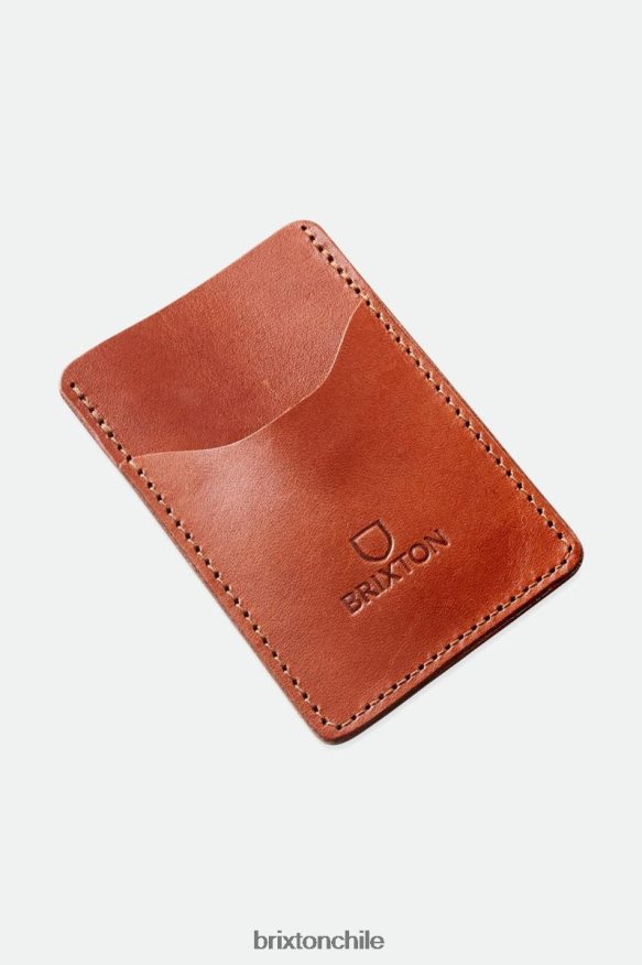 Brixton x Artifact unisexo cartera tarjetero de piel P0BX28371 accesorios marrón