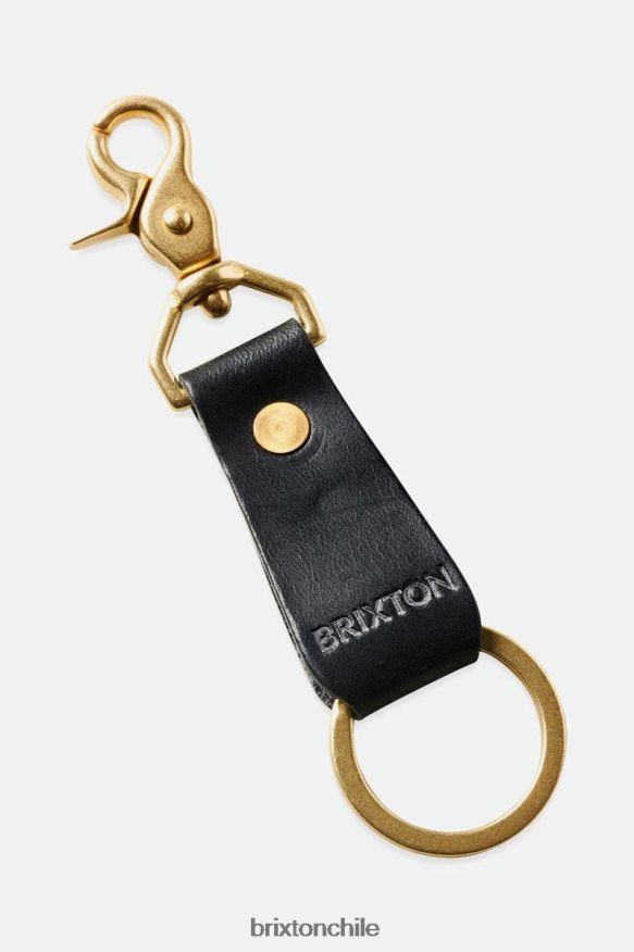 Brixton x Artifact unisexo clip de cuero para llaves P0BX28374 accesorios negro