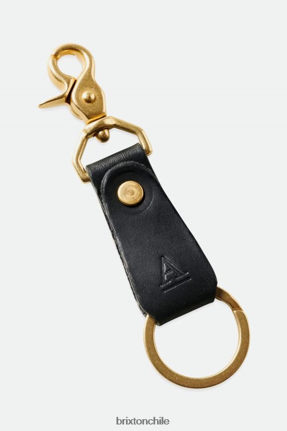Brixton x Artifact unisexo clip de cuero para llaves P0BX28374 accesorios negro