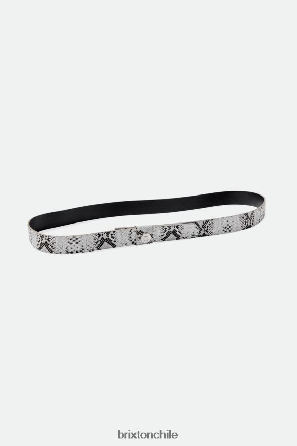 Brixton unisexo banda de sombrero ajustable de piel de serpiente P0BX28348 accesorios blanco