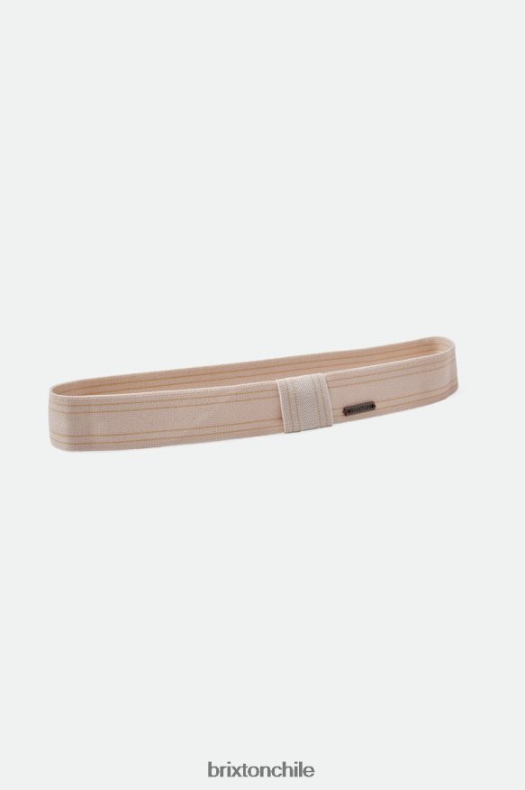 Brixton unisexo banda de sombrero de ajuste elástico adecuado P0BX28355 accesorios blanco hueso/oro