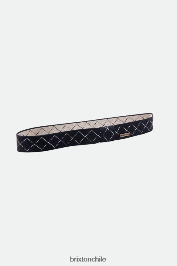 Brixton unisexo banda de sombrero de ajuste elástico adecuado P0BX28358 accesorios negro/blanco hueso